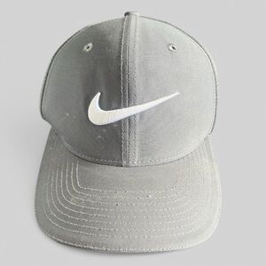 Nike Gray and White Snapback Hat